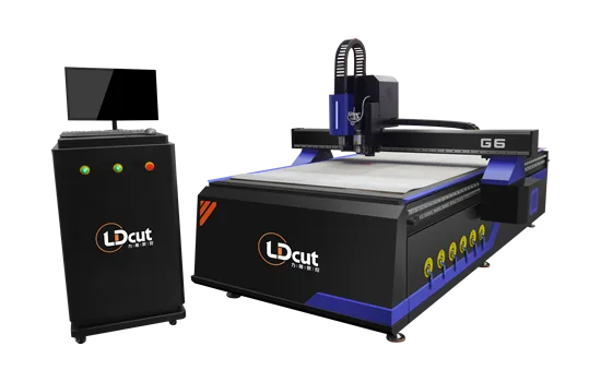 LDCUT G6 CNC spindle cutting machine for acrylic, PVC, and plexiglass with 40000rpm high-speed spindle
